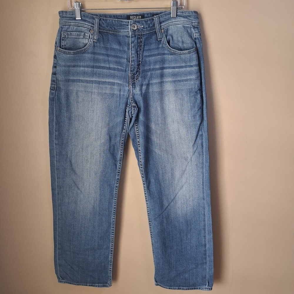 Reclaim Relaxed Men's Jeans; Size 33S